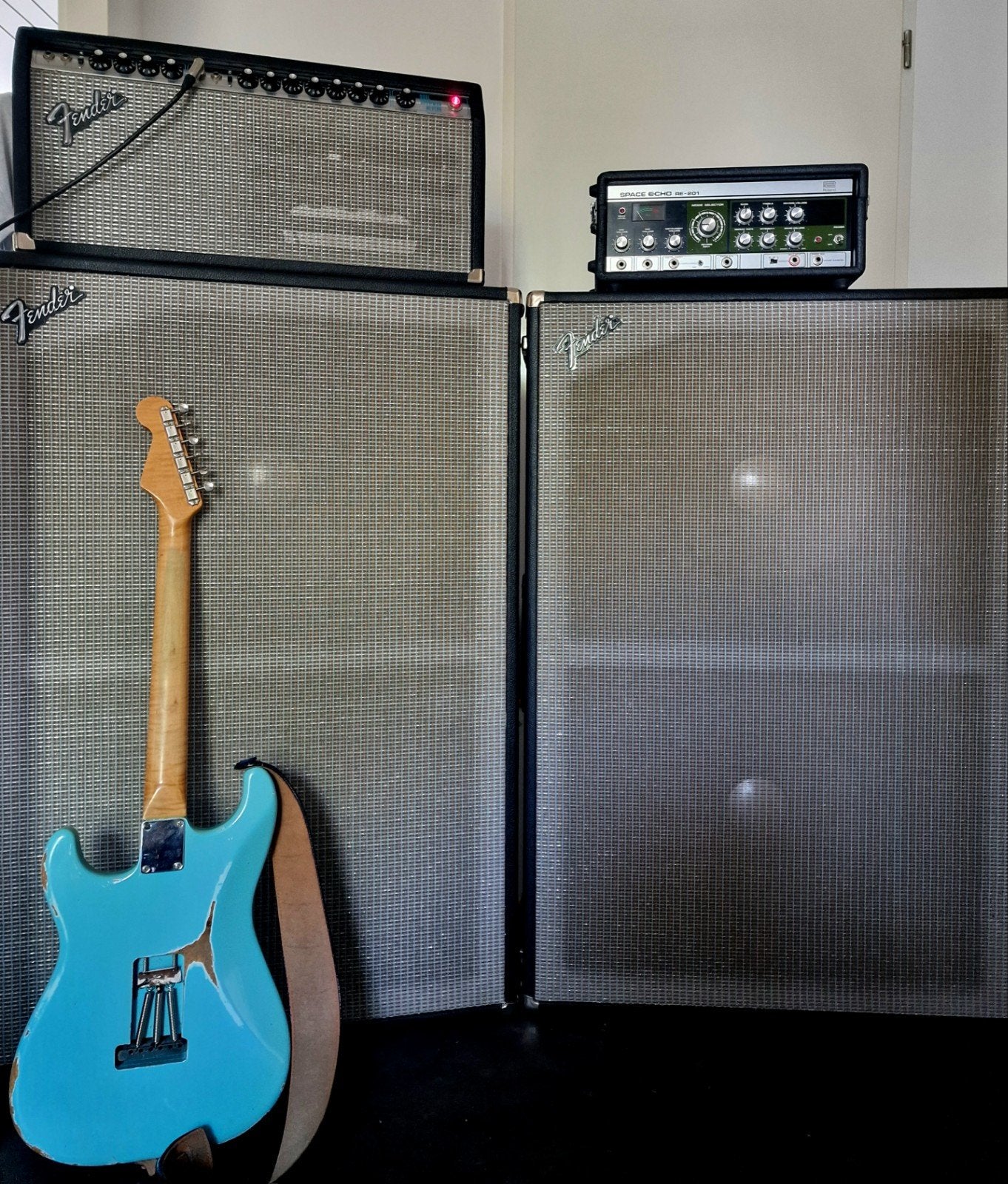 fender 1978 Dual Showman met 2X D130 cab., Ophalen, Zo goed als nieuw, Gitaar, 100 watt of meer