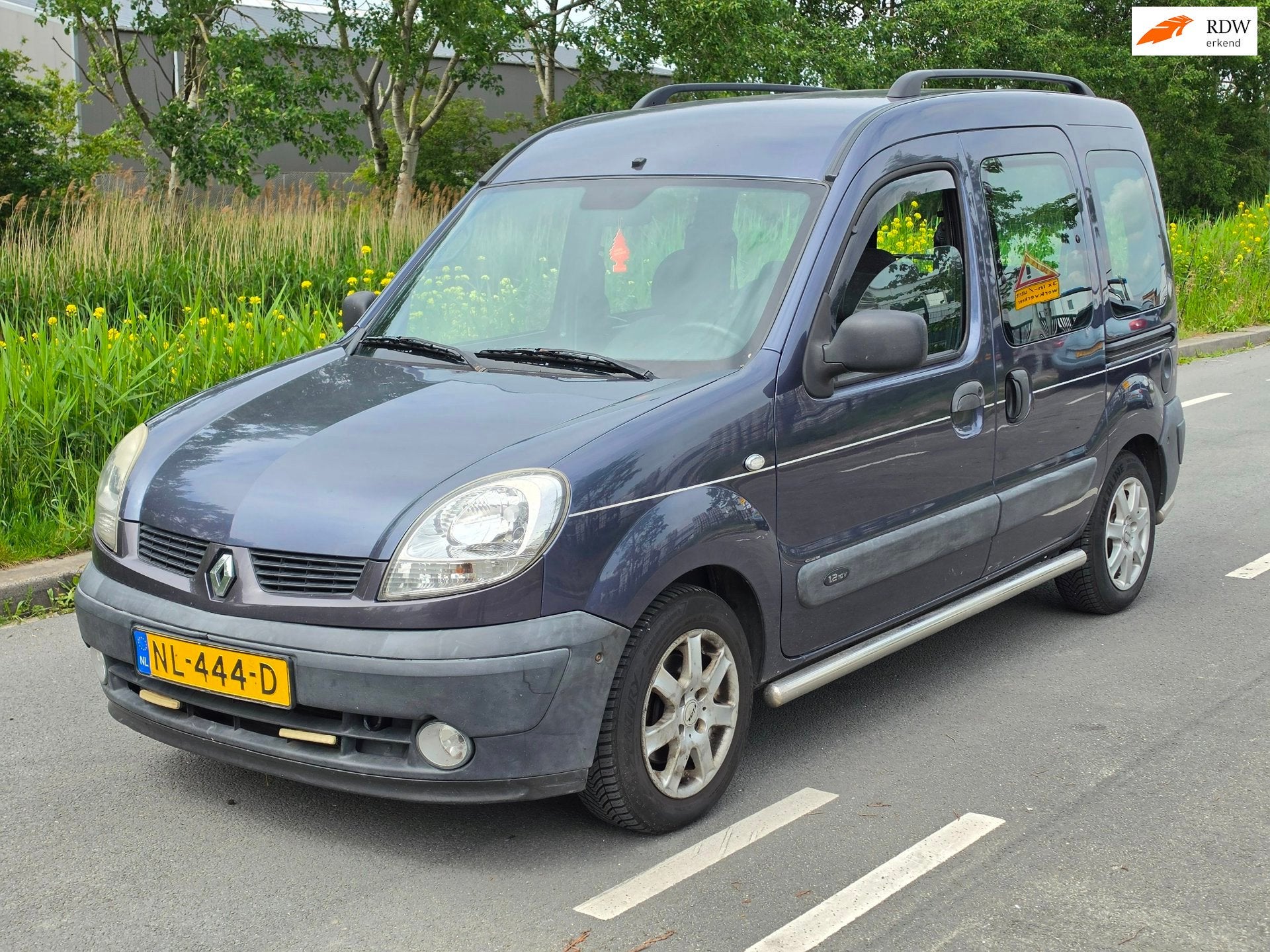 Renault Kangoo 1.2-16V Expression * AIRCO *, Auto's, Voorwielaandrijving, 4 cilinders, Blauw, Bedrijf
