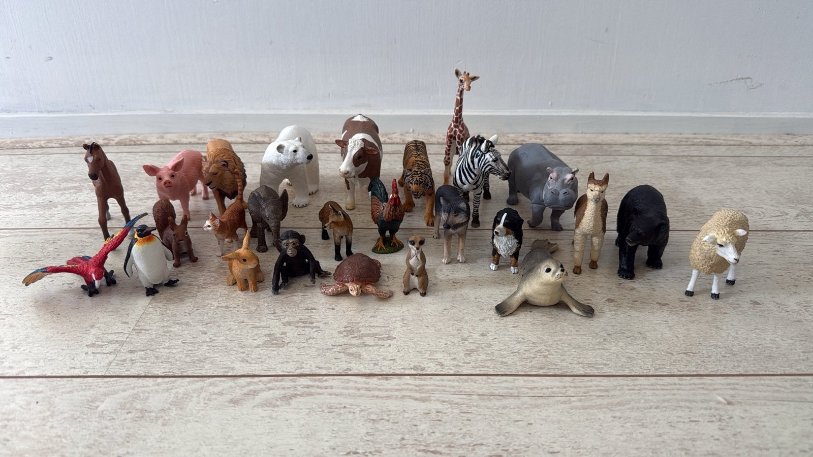 Grote collectie speelgoed dierenfiguren Schleich, Ophalen of Verzenden, Zo goed als nieuw