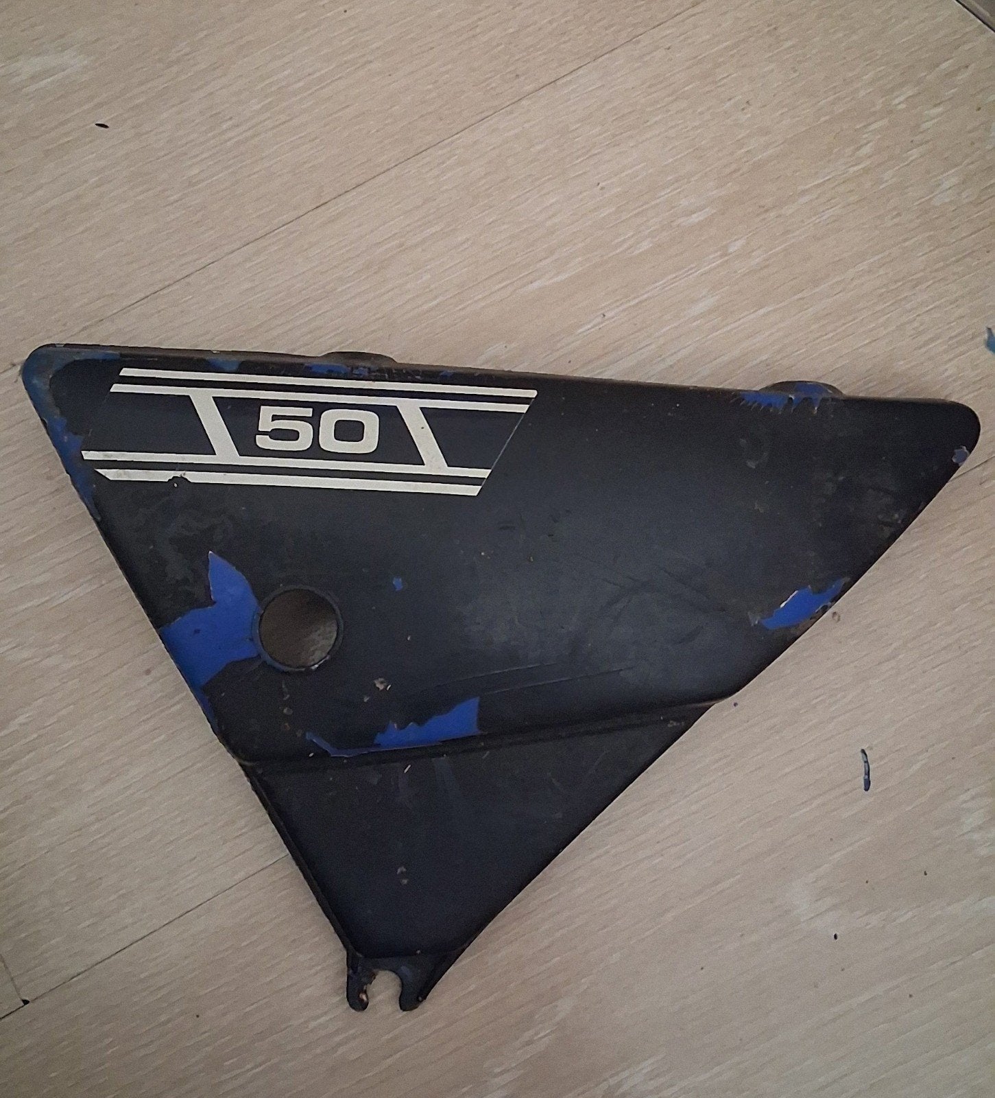 Linker zijkap zijpaneel Yamaha DT50 MX DT80 MX, Ophalen of Verzenden, Gebruikt, Kap, Yamaha