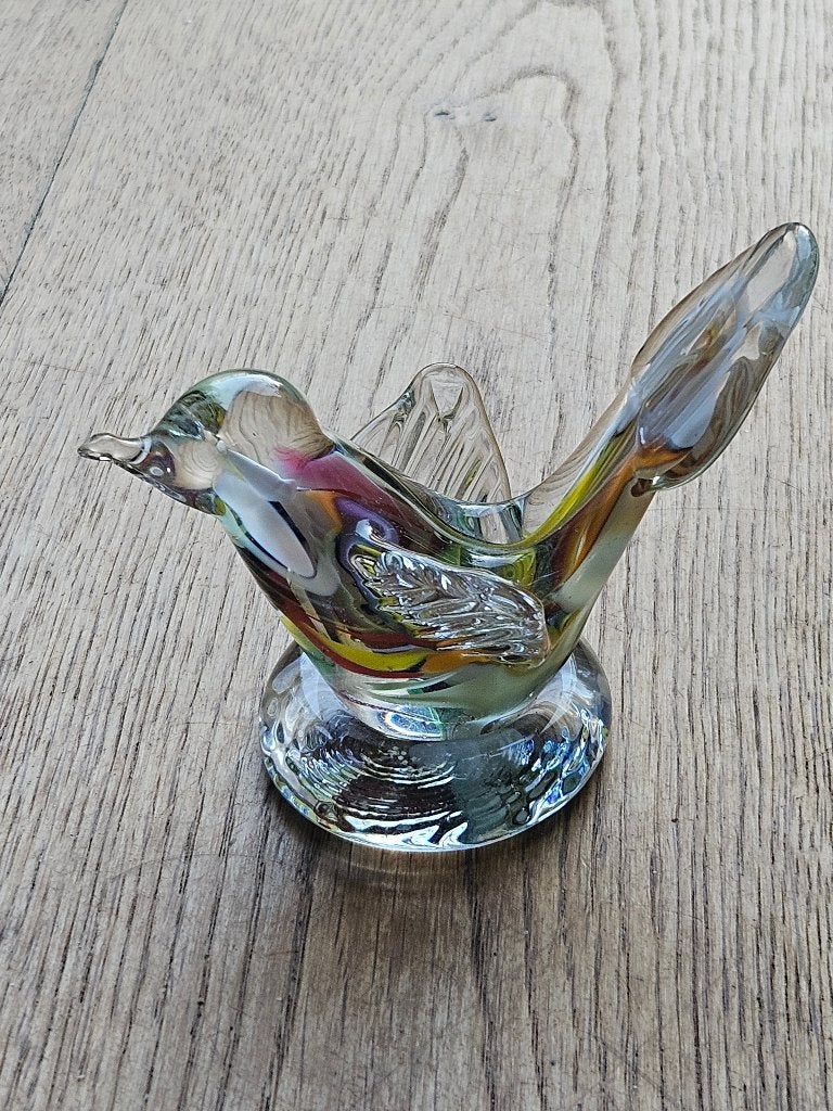 Glazen vogel met kleurrijke accenten Willinger, Ophalen of Verzenden