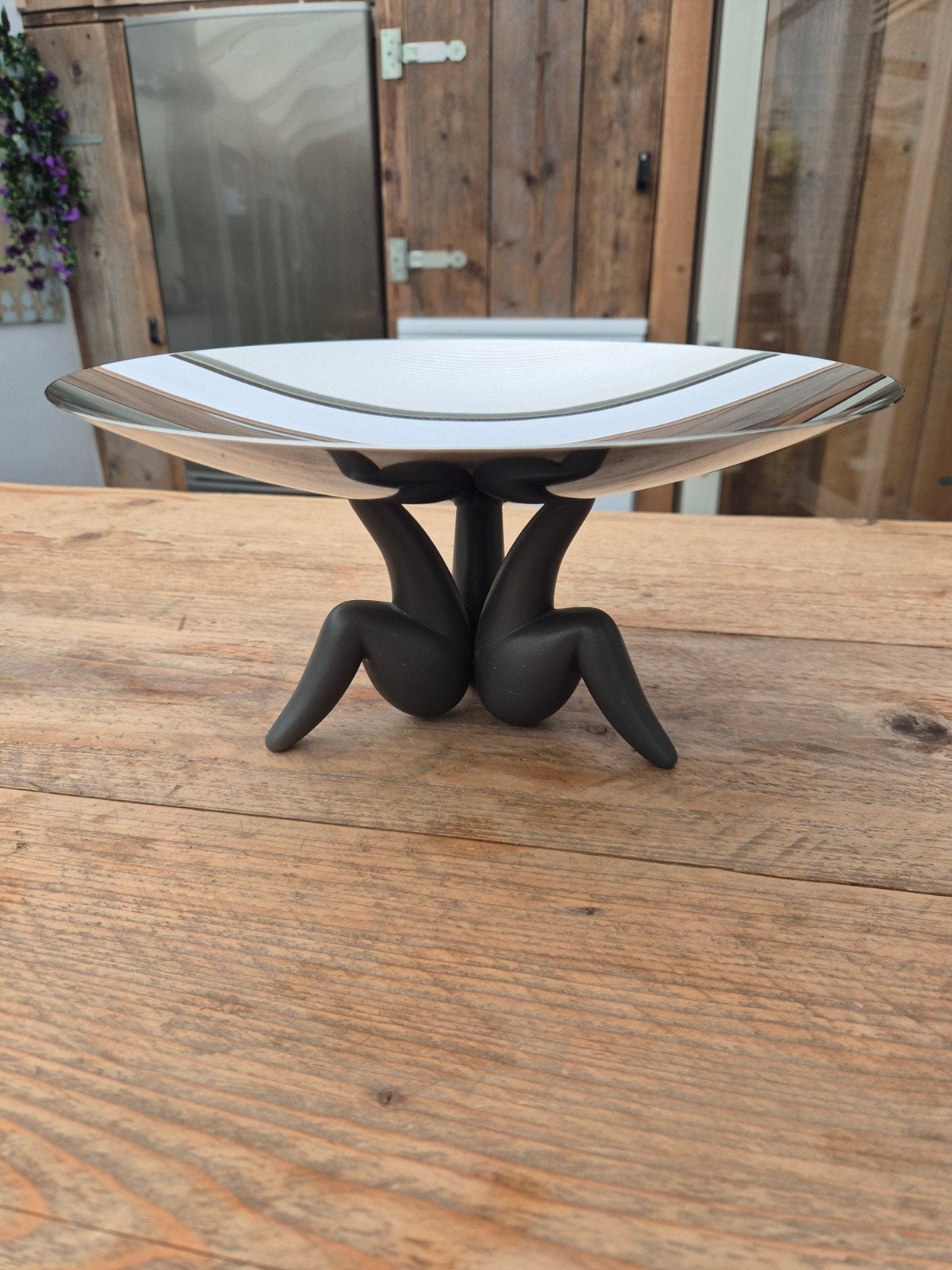 Alessi Fruitschaal met figuren - Design Schaal, Huis en Inrichting, Op voet, Schaal, Rond, Ophalen of Verzenden