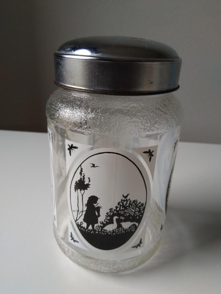 vintage voorraad pot Nescafé, Antiek en Kunst, Ophalen of Verzenden
