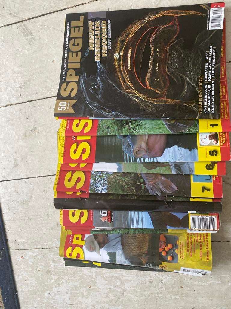 Spiegel karper magazines 2006-2016 – 16 stuks, Ophalen of Verzenden, Gebruikt, Overige typen