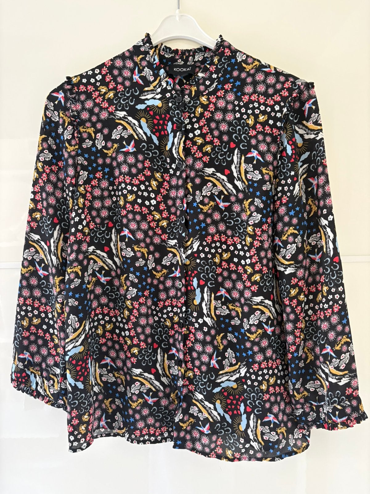 Kookaï blouse 38, Ophalen of Verzenden, Zo goed als nieuw, Maat 38/40 (M), Meerkleurig