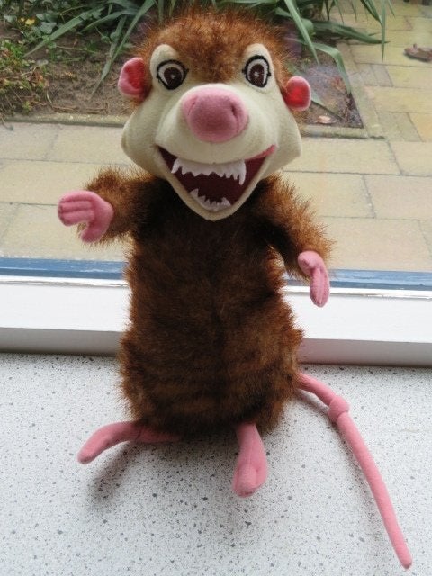 Knuffel Rat Eddie van Ice Age 2 The Meltdown meet ca 30 cm, Ophalen of Verzenden, Zo goed als nieuw, Overige typen, Met label