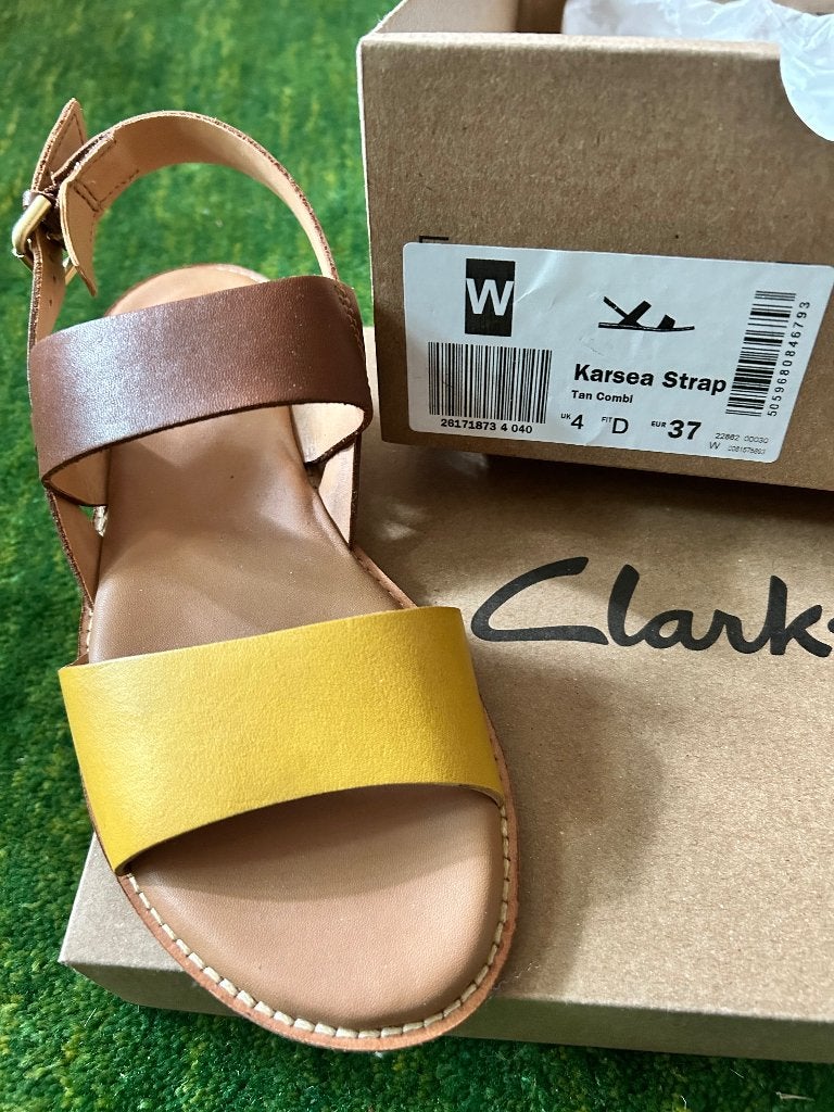Clarks dames sandalen mt 37, Beige, Nieuw, Clarks, Sandalen of Muiltjes
