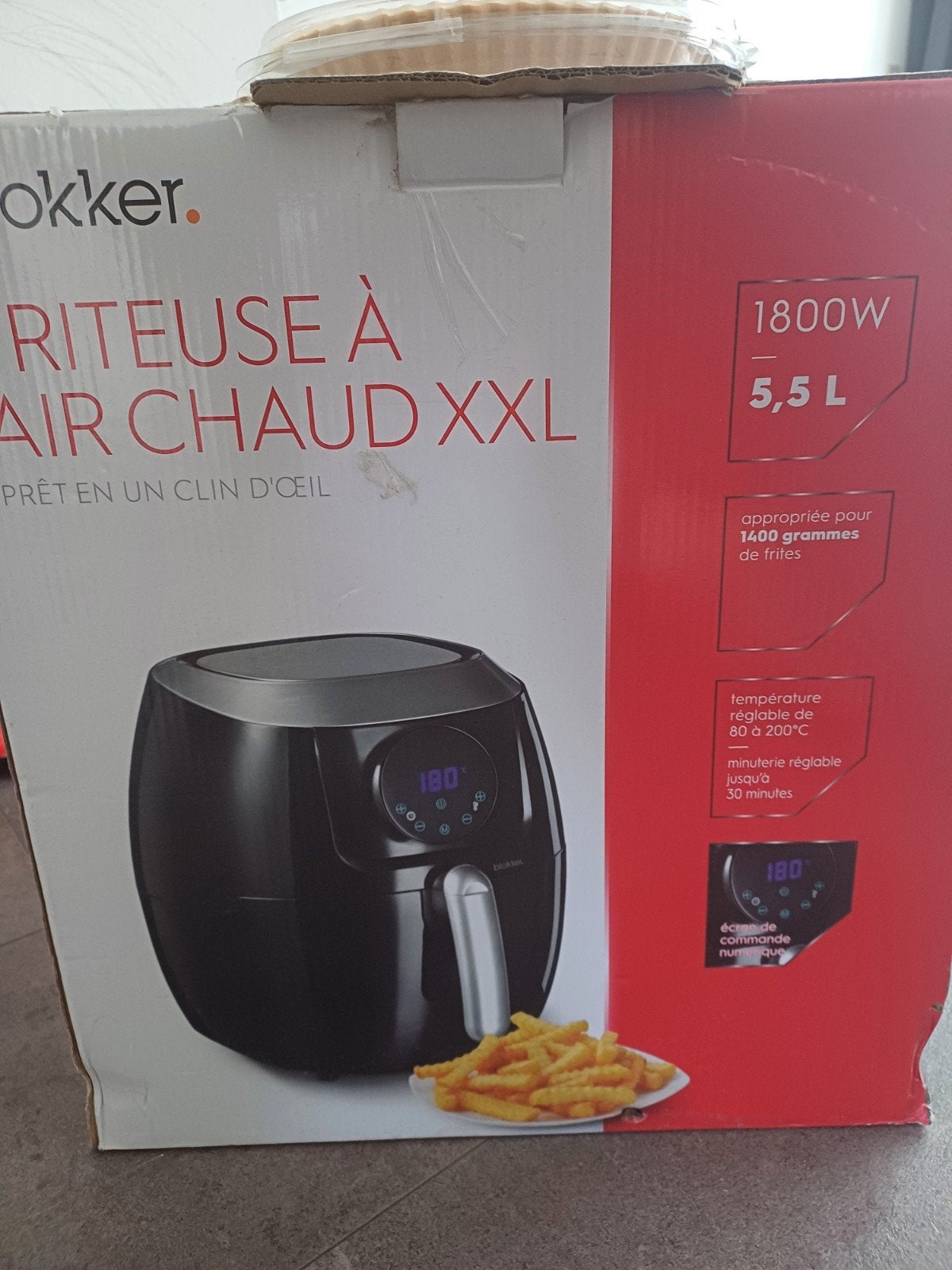 Airfryer XXL 5.5L, Ophalen, Zo goed als nieuw, Airfryer XXL, 1500 gram of meer