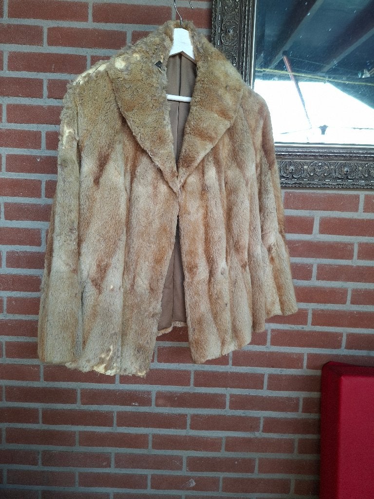 Bontjas, Verzenden, Gedragen, Maat 42/44 (L), Bruin