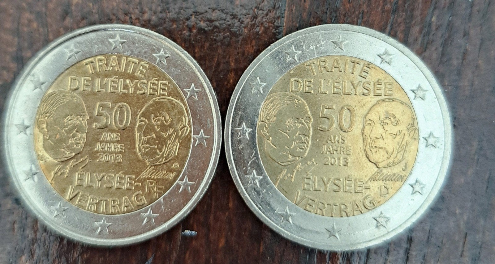 2 Euro munt Duitsland 2013 Élysée-verdrag, Postzegels en Munten, Munten | Europa | Euromunten, Ophalen of Verzenden, Duitsland