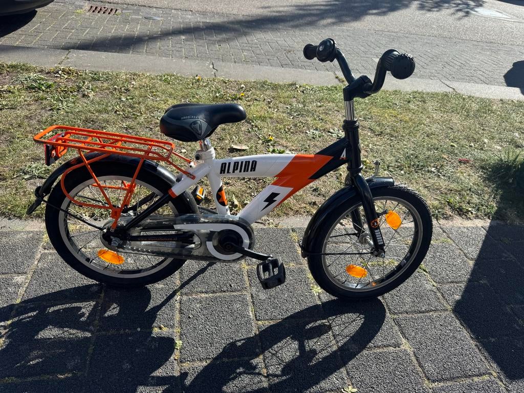 Alpina Fiets 16 inch - Kinderfiets, Ophalen, Gebruikt, Terugtraprem, 16 tot 20 inch
