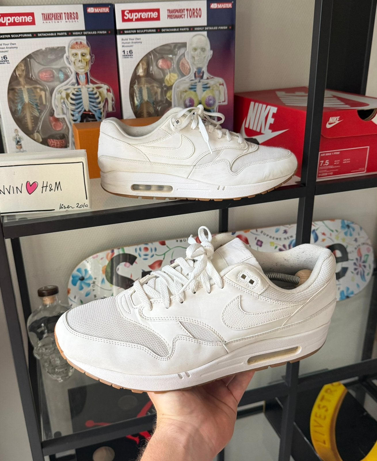 Nike Air Max 1 White Gum, Kleding | Heren, Schoenen, Ophalen of Verzenden, Overige kleuren, Sneakers of Gympen