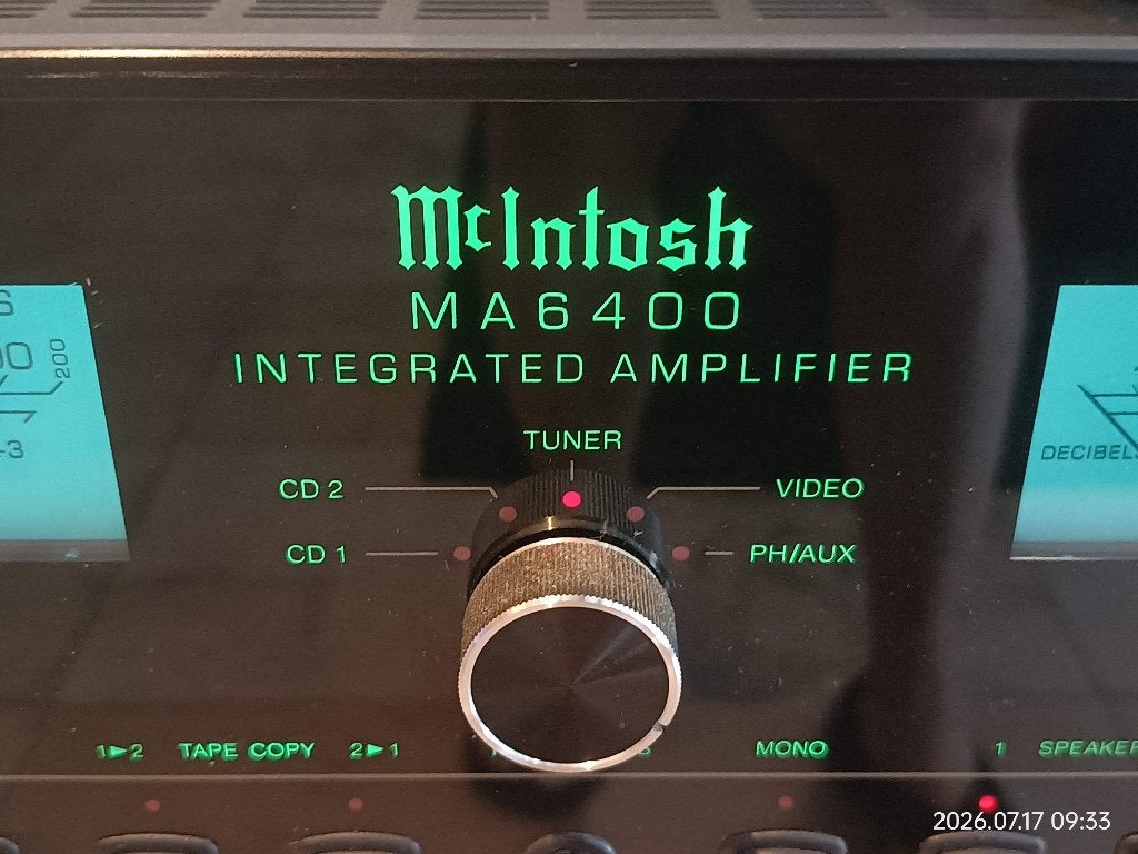 Mc Intosh MA6400 geïntegreerde versterker, Ophalen of Verzenden, Zo goed als nieuw, 60 tot 120 watt, Overige merken