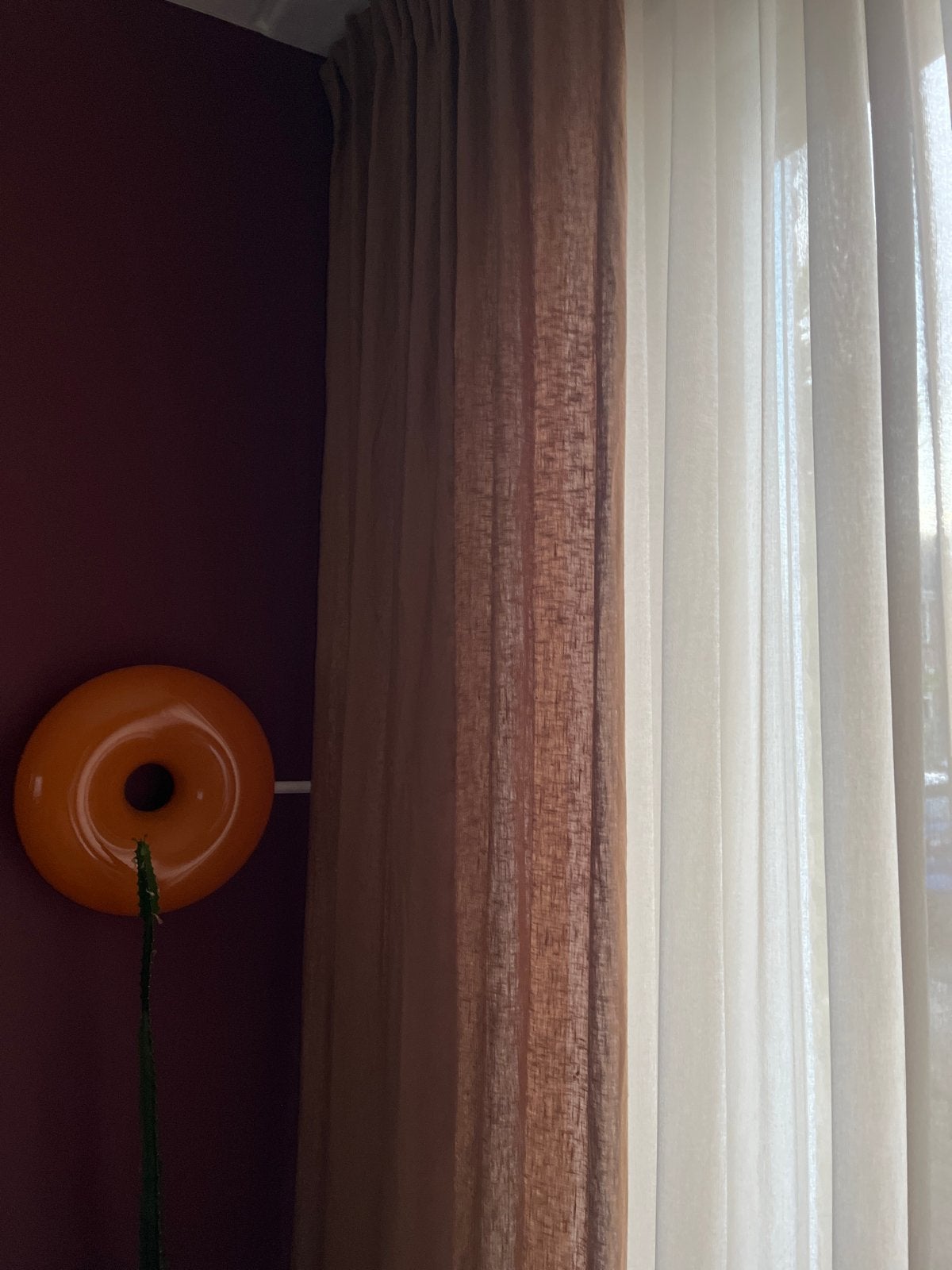 Gezocht: IKEA gordijnen Dytag bruin, Huis en Inrichting, Stoffering | Gordijnen en Lamellen, 100 tot 150 cm, Bruin, Zo goed als nieuw