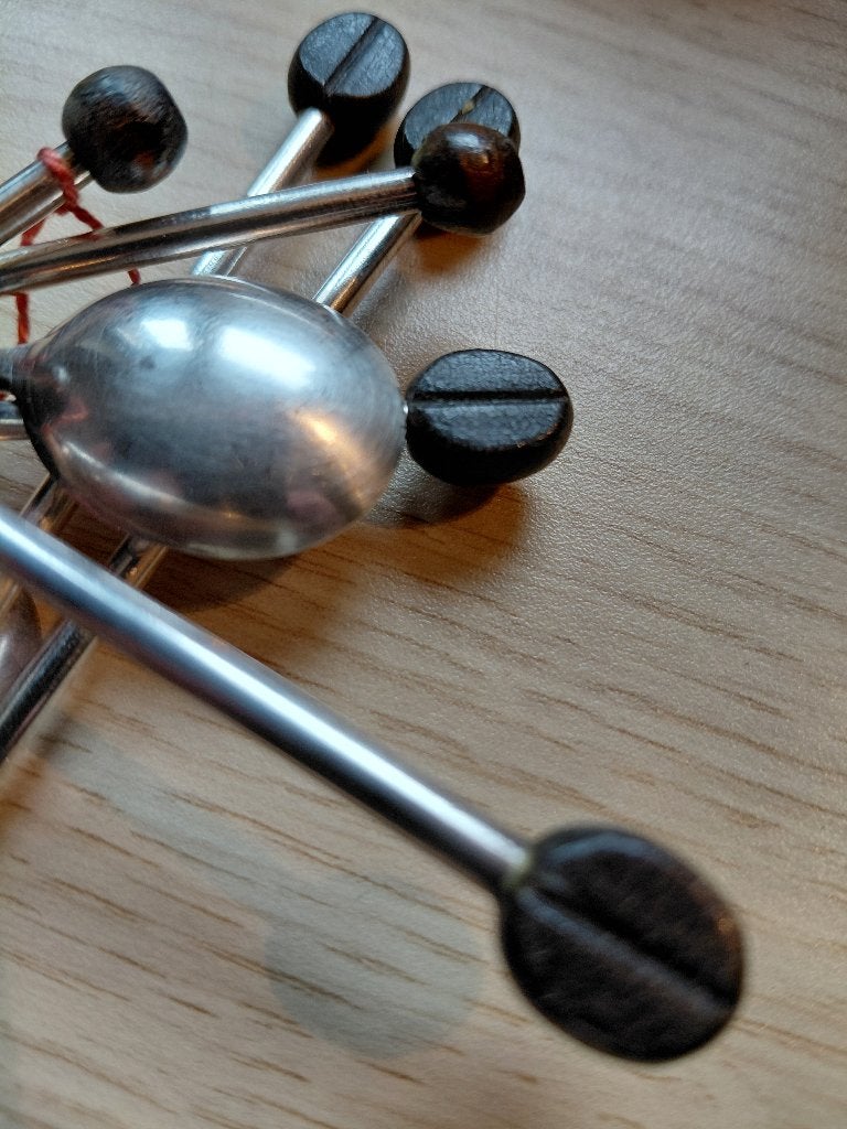 Christoffle antiek espresso lepeltjes in originele doos, Ophalen of Verzenden