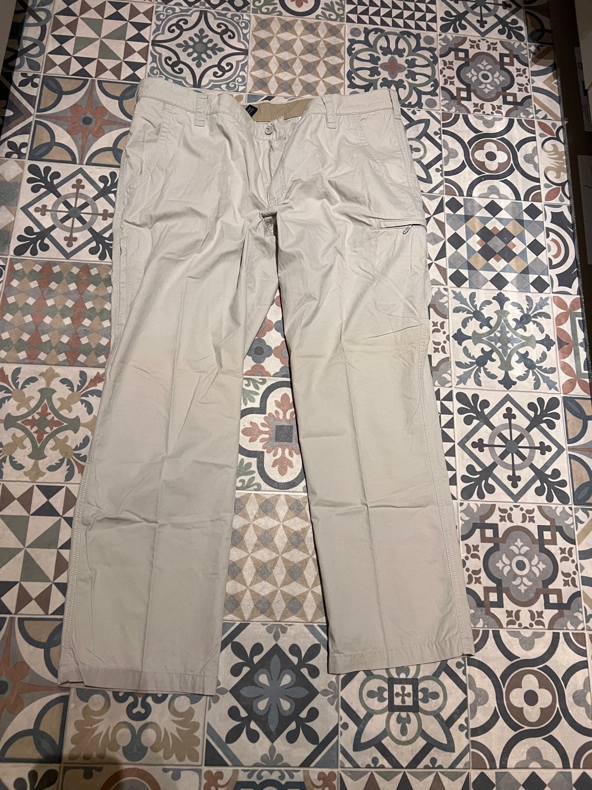 C&A Heren Broek - Beige - Maat 52/54 (L), Kleding | Heren, Ophalen of Verzenden, Zo goed als nieuw, Maat 52/54 (L), Beige