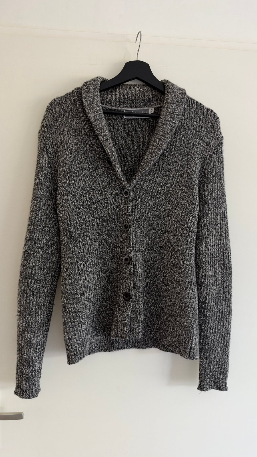 Alpachic Gemêleerd Vest 100% Alpaca Wol Grijs/Zwart, Verzenden, Zo goed als nieuw, Maat 42/44 (L), Grijs