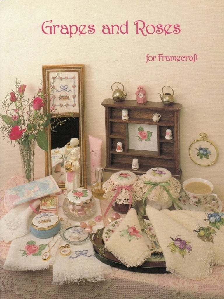 FRAMECRAFT CROSS STITCH - GRAPES AND ROSES - Pakket, Ophalen of Verzenden, Nieuw, Handborduren, Borduurpakket