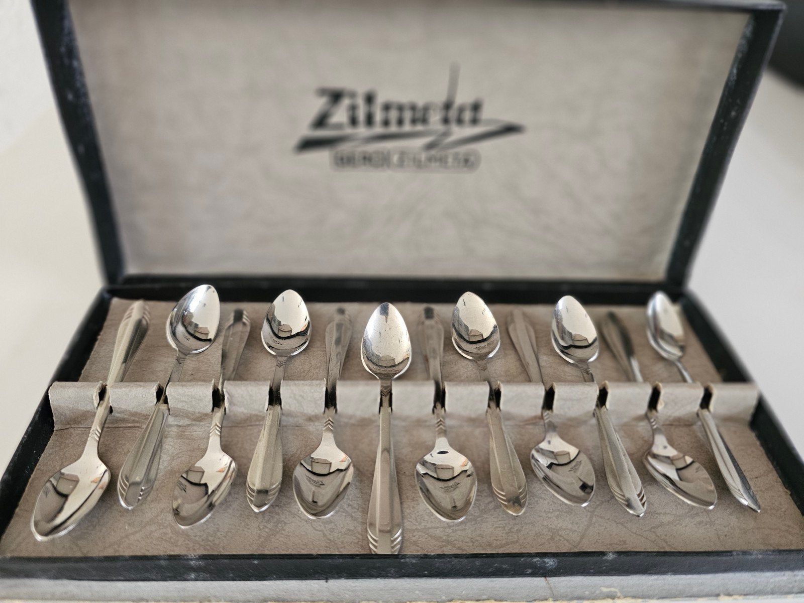 Vintage Gero Zilmeta lepels in originele doos, Verzenden