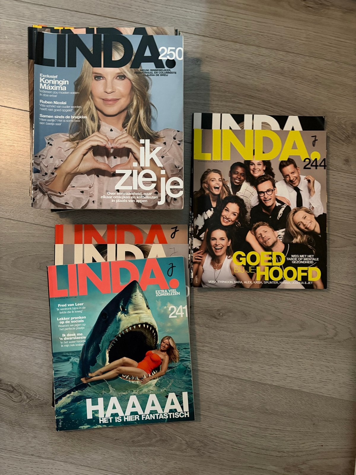LINDA. magazines nummers 240-242, 244-245, 250-261, Boeken, Ophalen of Verzenden, Gelezen, Damesbladen