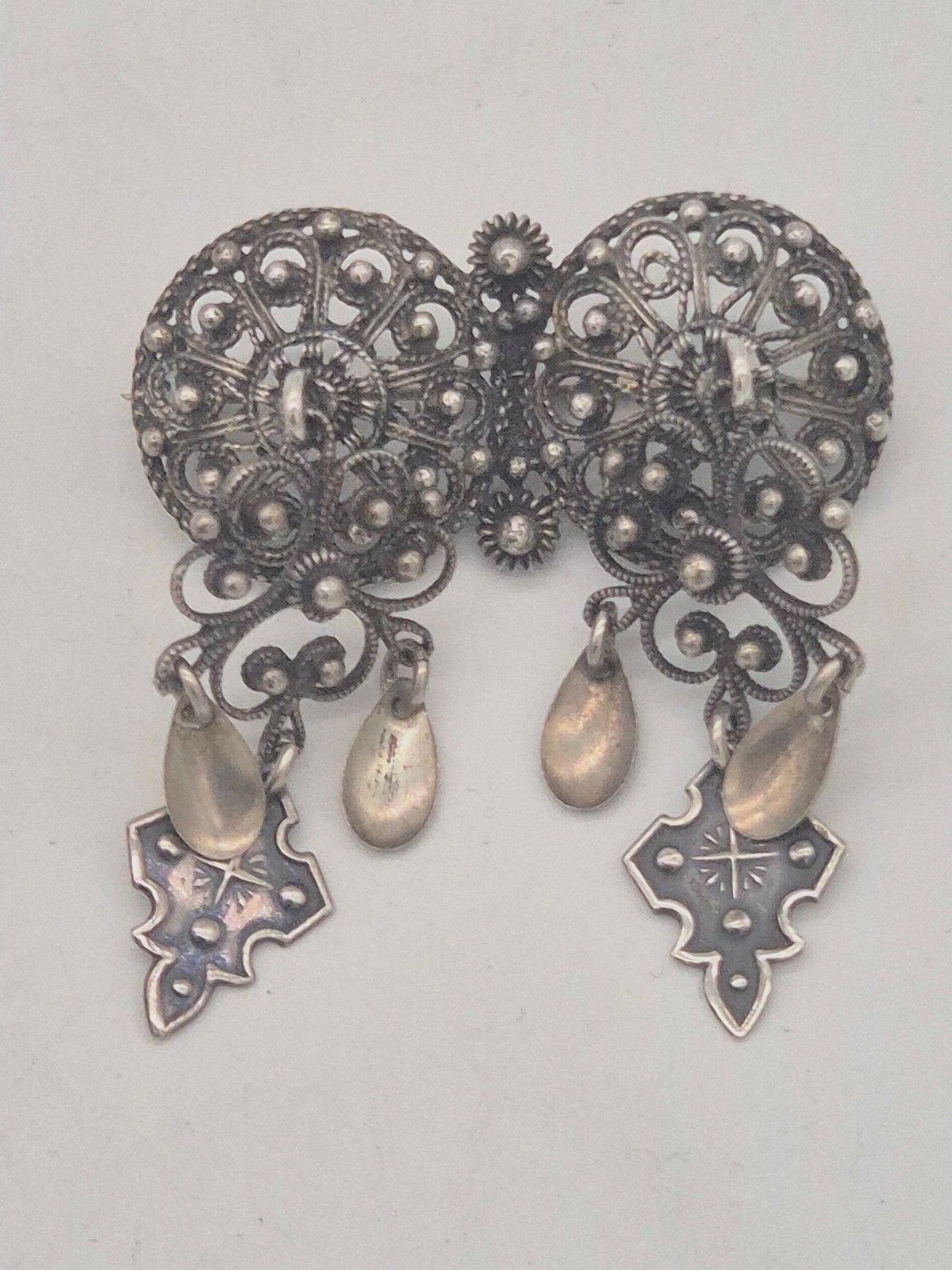 Ottar Hval Noorse Broche - Zilveren Trouwbroche, 4 tot 7 cm, Gebruikt, Verzenden, Zilver