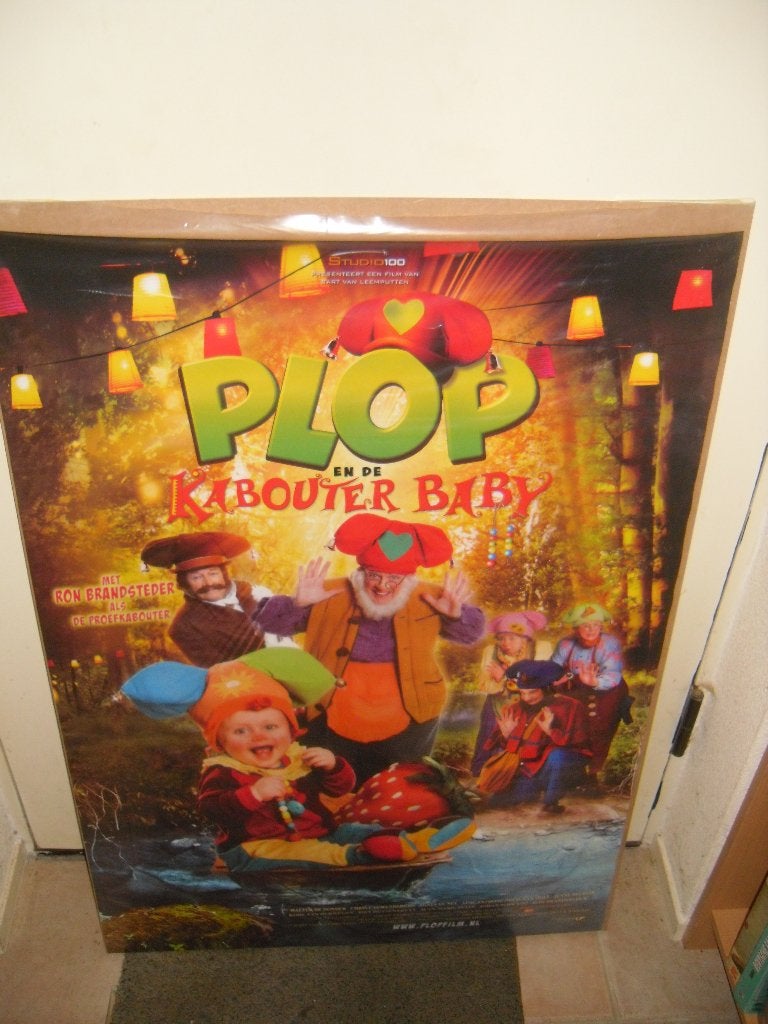 Plop en de kabouter baby Filmposter, Verzamelen, Ophalen, Zo goed als nieuw, A1 t/m A3, Film en Tv