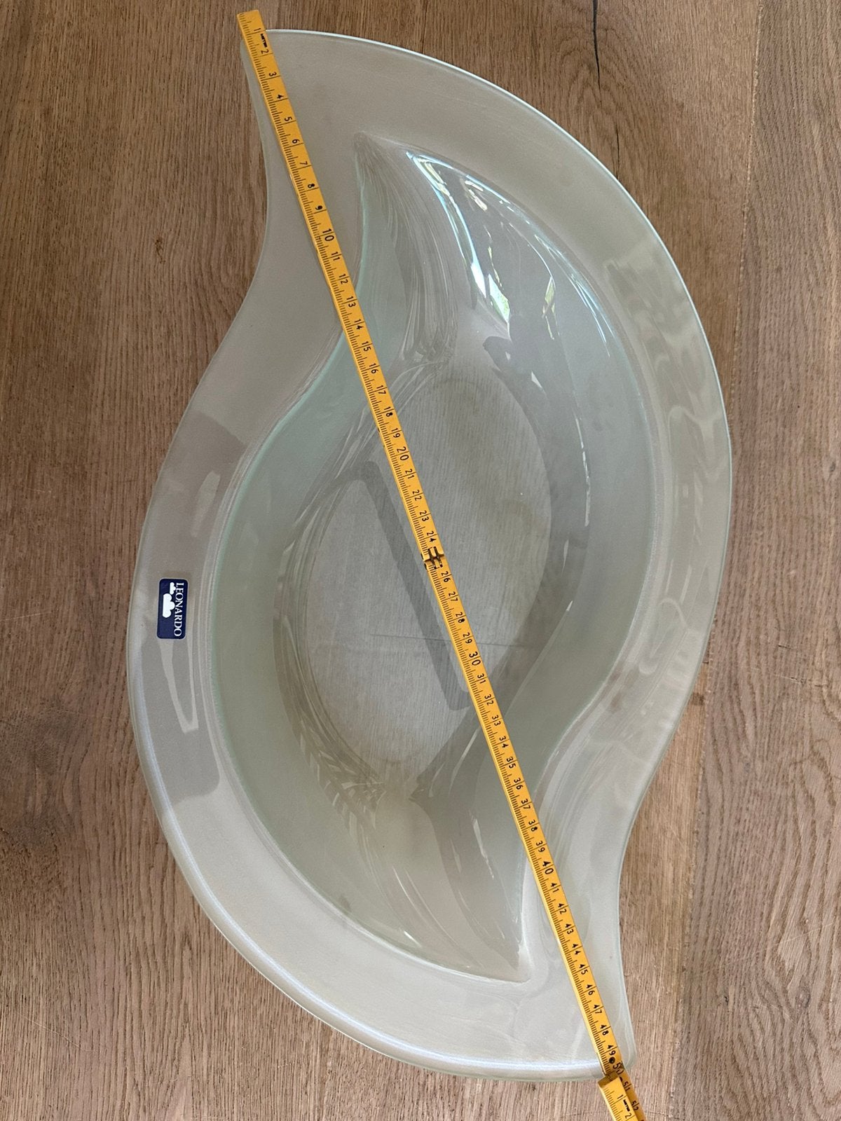 Leonardo glazen schaal; gaaf, Schaal, Ophalen of Verzenden, Ovaal, Glas