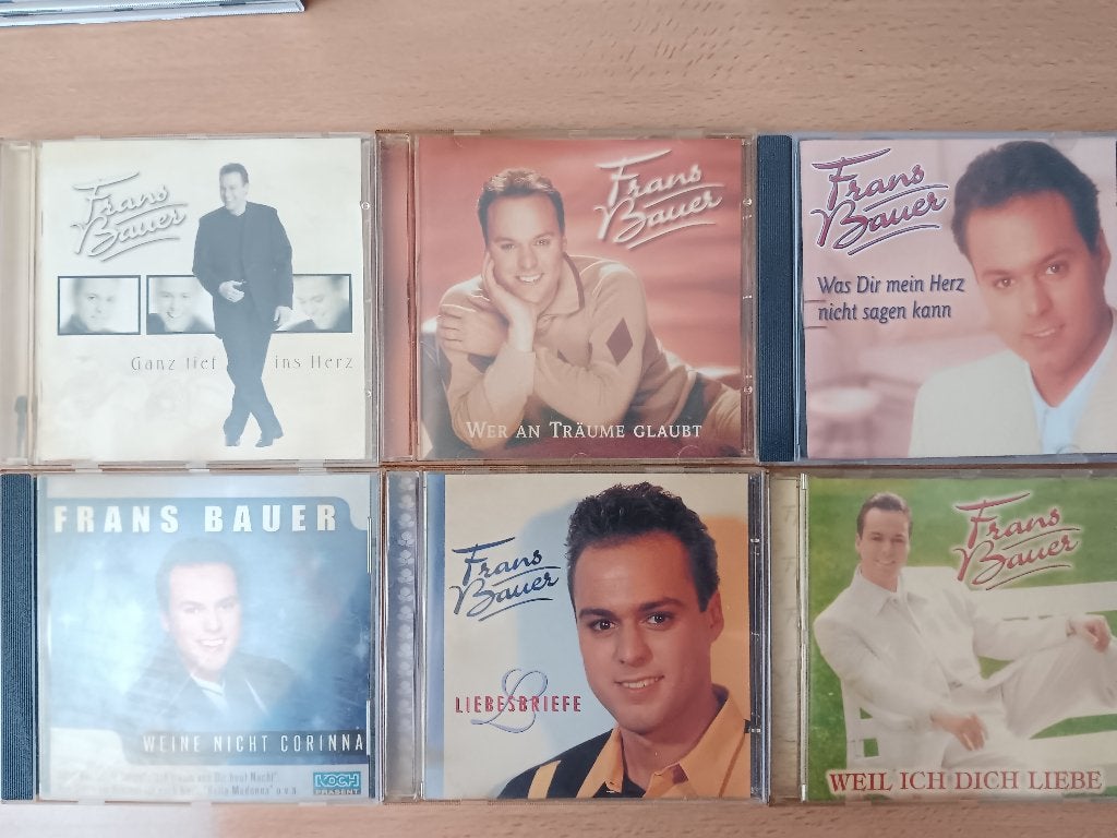 6 originele mooie duits-talige cd's van Frans Bauer, Ophalen, Gebruikt