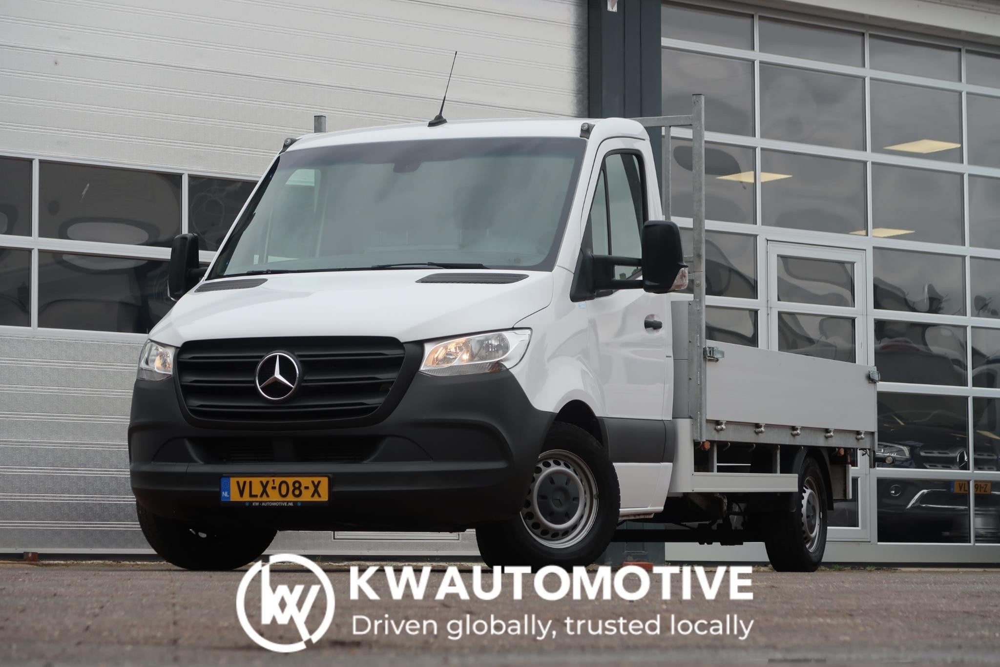 Mercedes-Benz Sprinter 314 2.2 CDI L2 AUT/ CAMERA/ OPEN LAAD, Stof, Gebruikt, Euro 6, Wit
