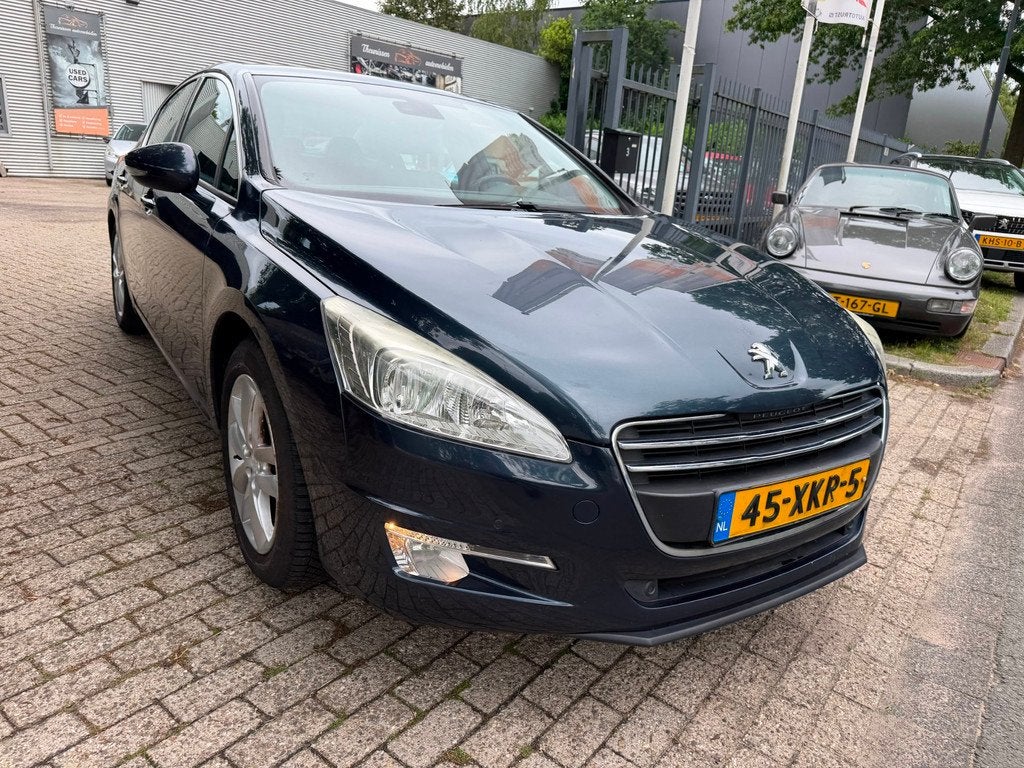 Peugeot 508 1.6 THP Blue Lease Executive navi, cruise, elec, Auto's, Peugeot, Euro 5, Gebruikt, Zwart, Blauw