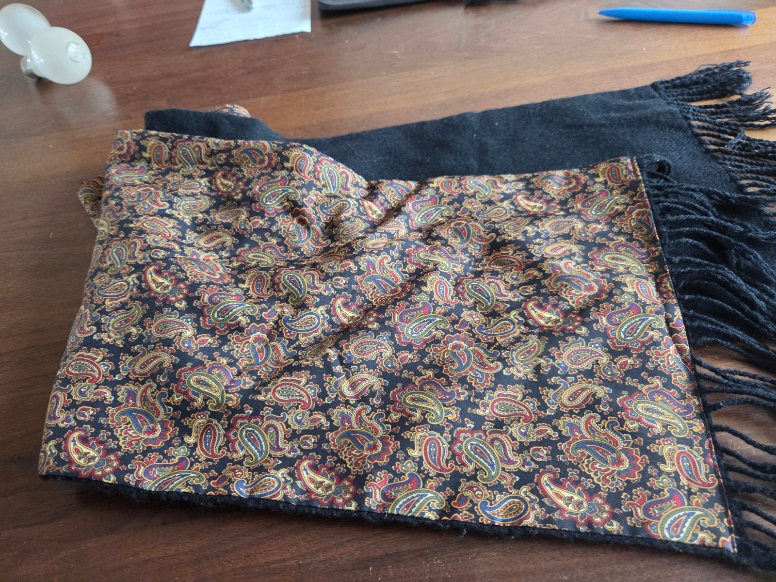 Herensjaal met Paisley Motief - 150 cm, Ophalen of Verzenden, Gedragen, Overige maten, Sjaal