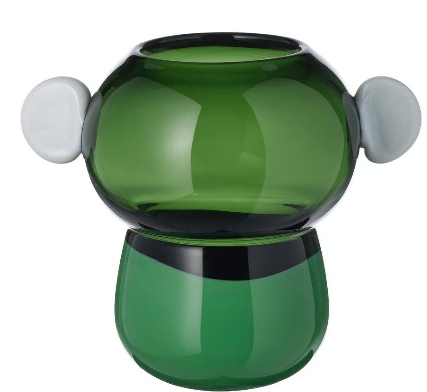 PS 2026 Ikea collectie mooie groene "oren vaas", Ophalen, Nieuw, Groen, Glas