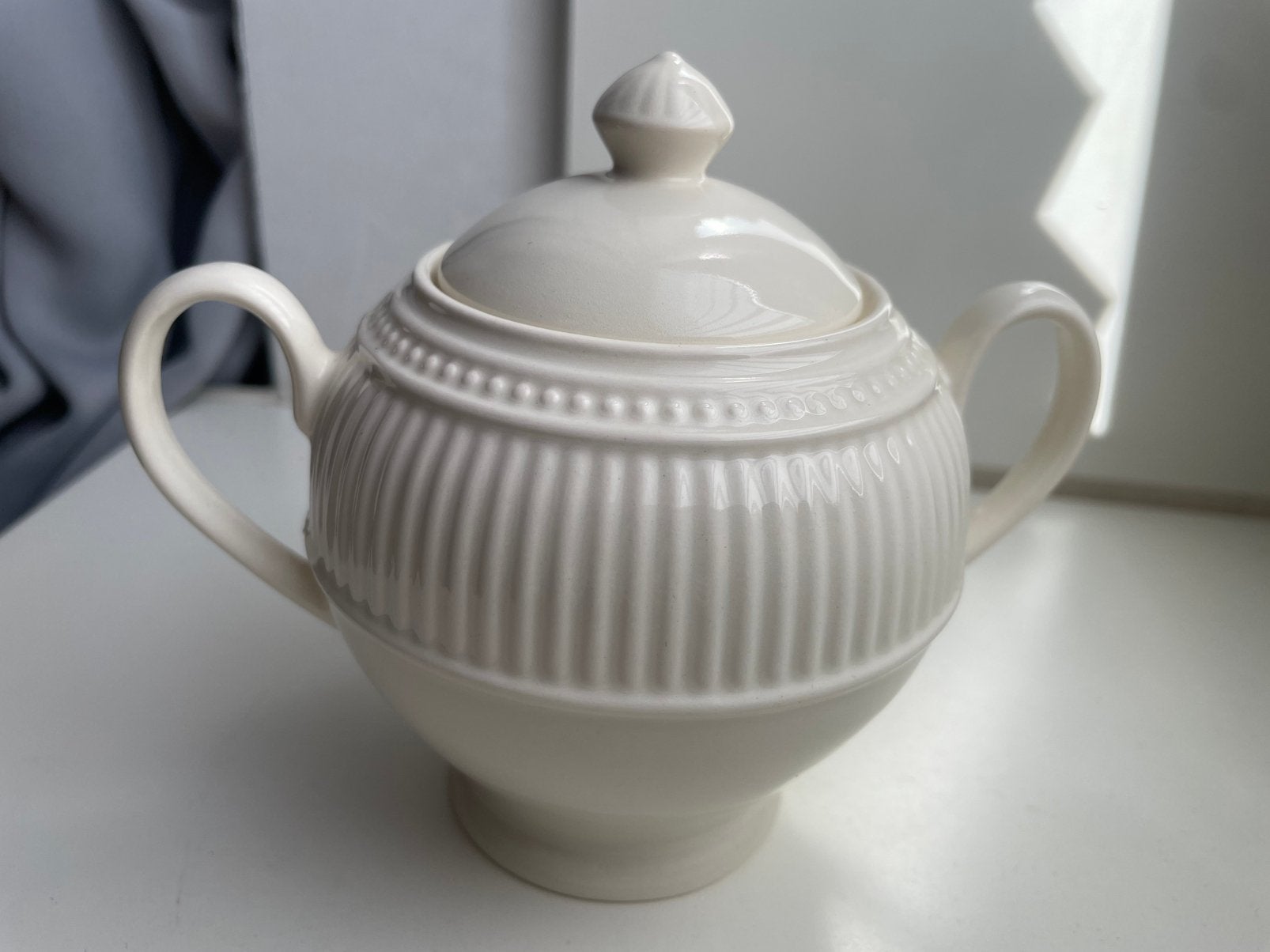 Wedgwood Windsor - suikerpot met deksel - puntgaaf, Overige typen, Nieuw, Ophalen of Verzenden, Wedgwood