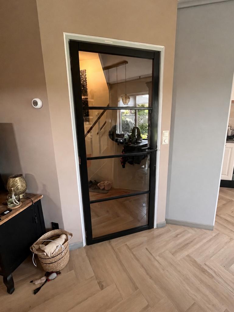 Binnendeur Staal look deur 199x83, Ophalen, Zo goed als nieuw, Binnendeur, 215 cm of meer