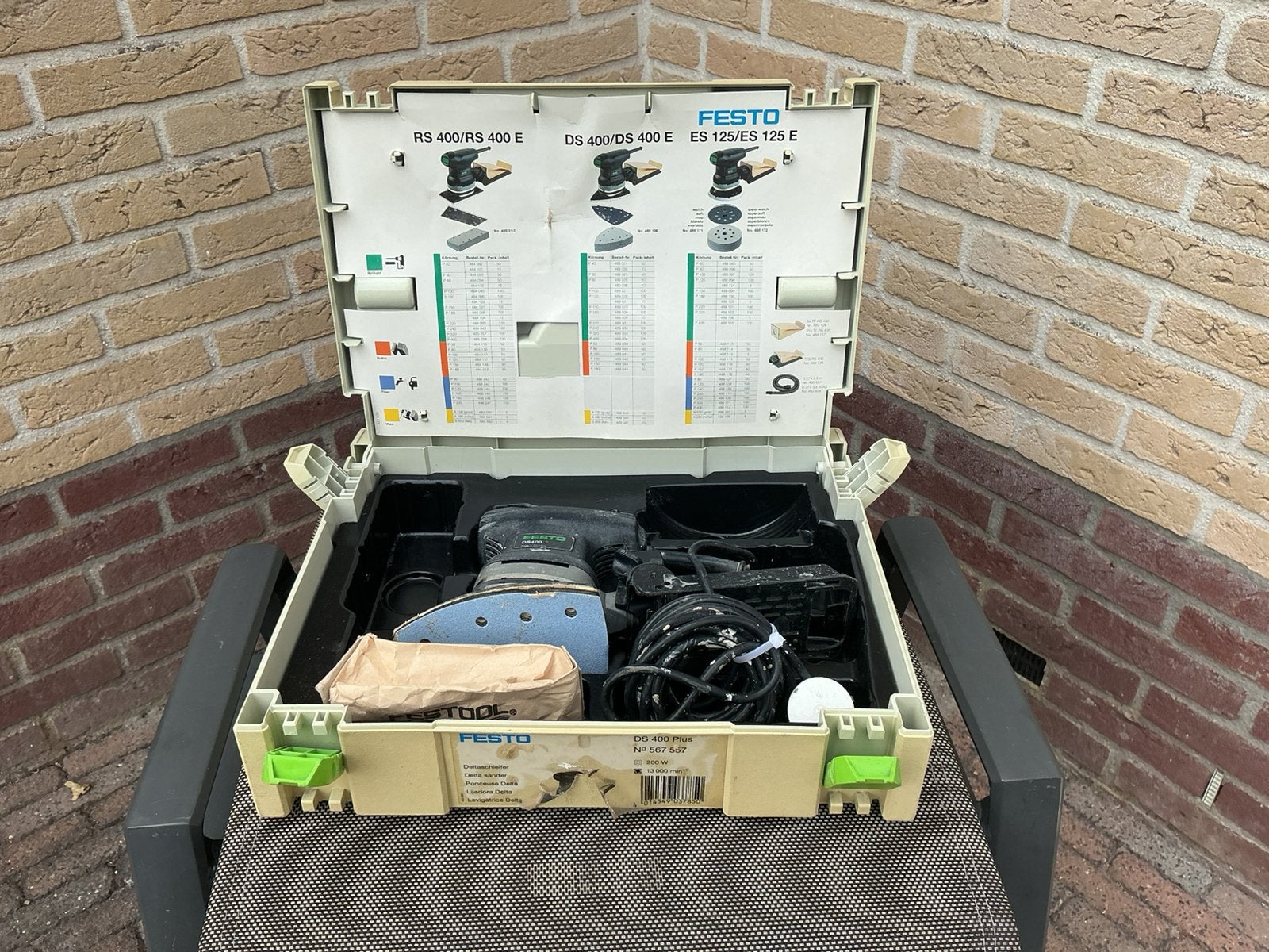 Schuurmachine Festo, Doe-het-zelf en Verbouw, Gereedschap | Schuurmachines, Ophalen, Gebruikt, Minder dan 600 watt, Vlakschuurmachine