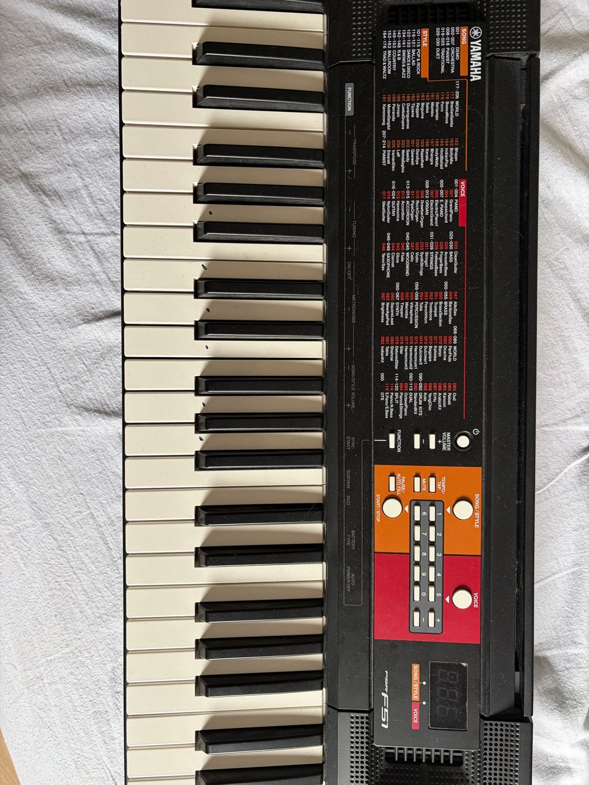 Yamaha Portatone PSR-F51 Keyboard - Zo goed als nieuw, Muziek en Instrumenten, Ophalen of Verzenden, Zo goed als nieuw, 61 toetsen