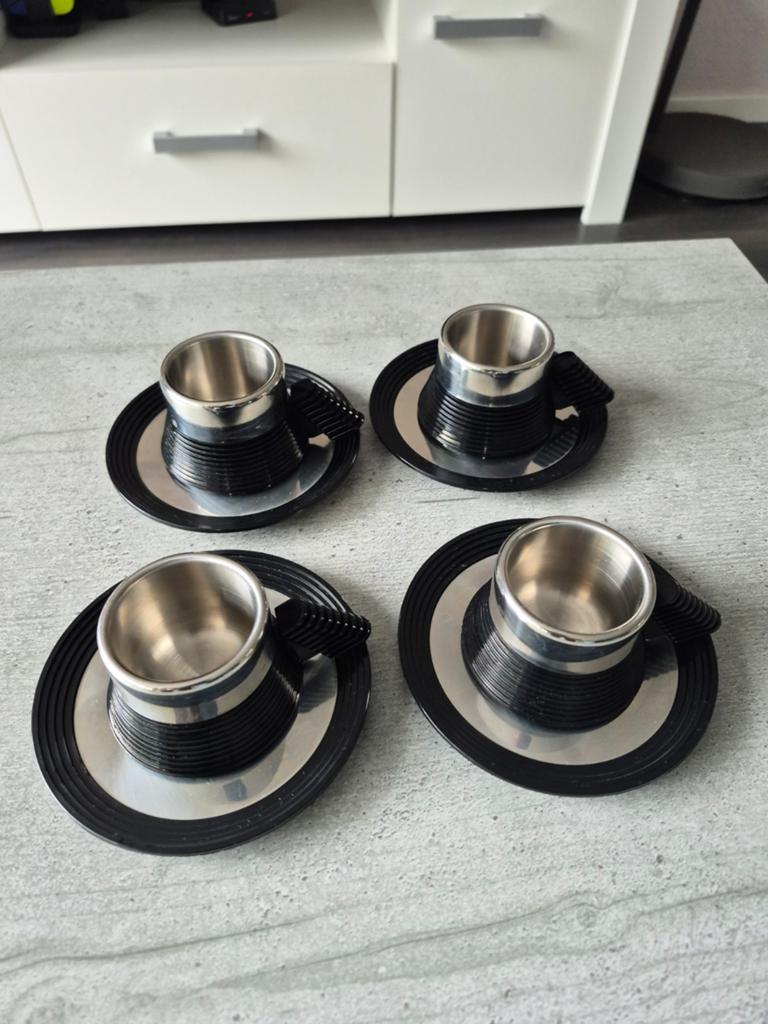 Vintage Carlo Giannini Espresso Set – Italië – Space Age / S, Ophalen of Verzenden
