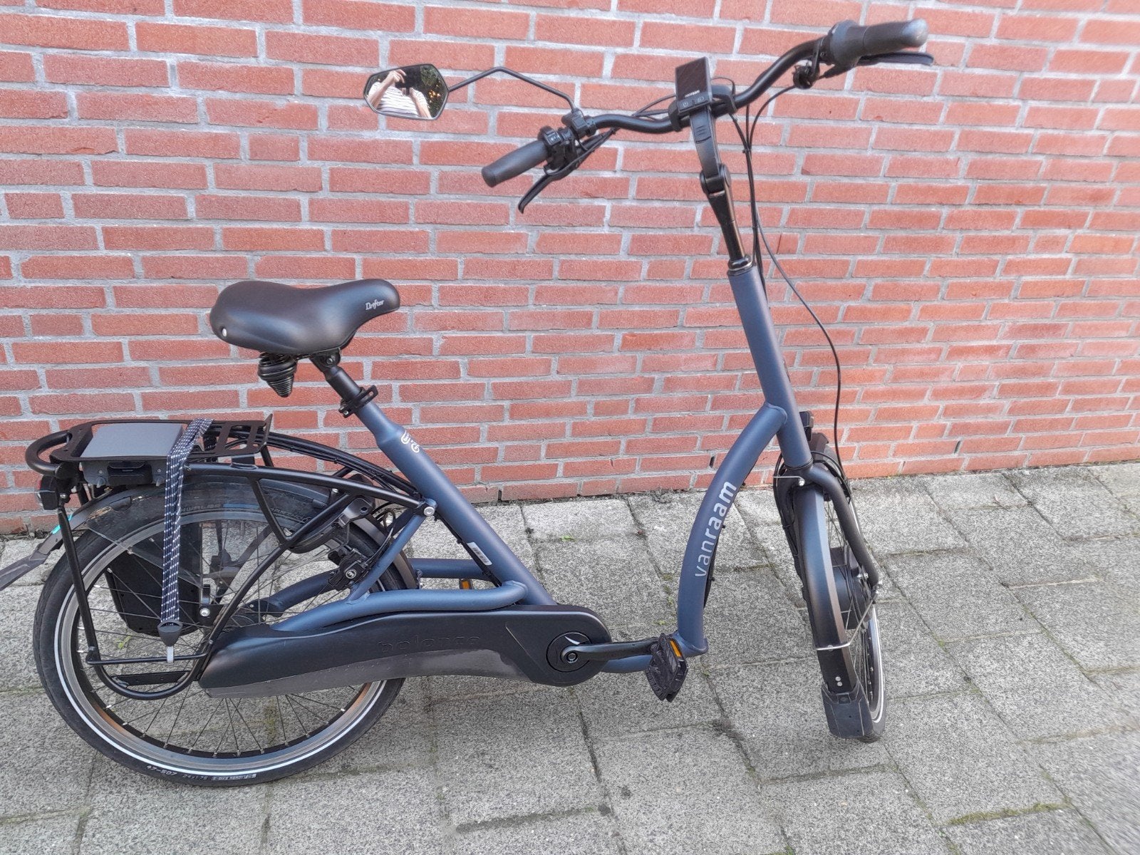 Zgan Van Raam Balance lage instapfiets, grijsblauw mat, 59 cm of meer, Ophalen, Zo goed als nieuw, Overige merken