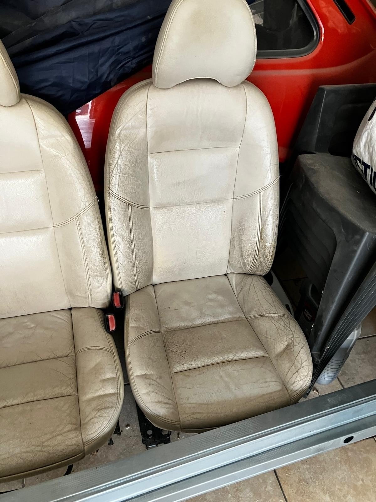 Volvo V50 interieur beige leer - Stoelen en deurpanelen, Auto-onderdelen, Ophalen, Gebruikt, Volvo