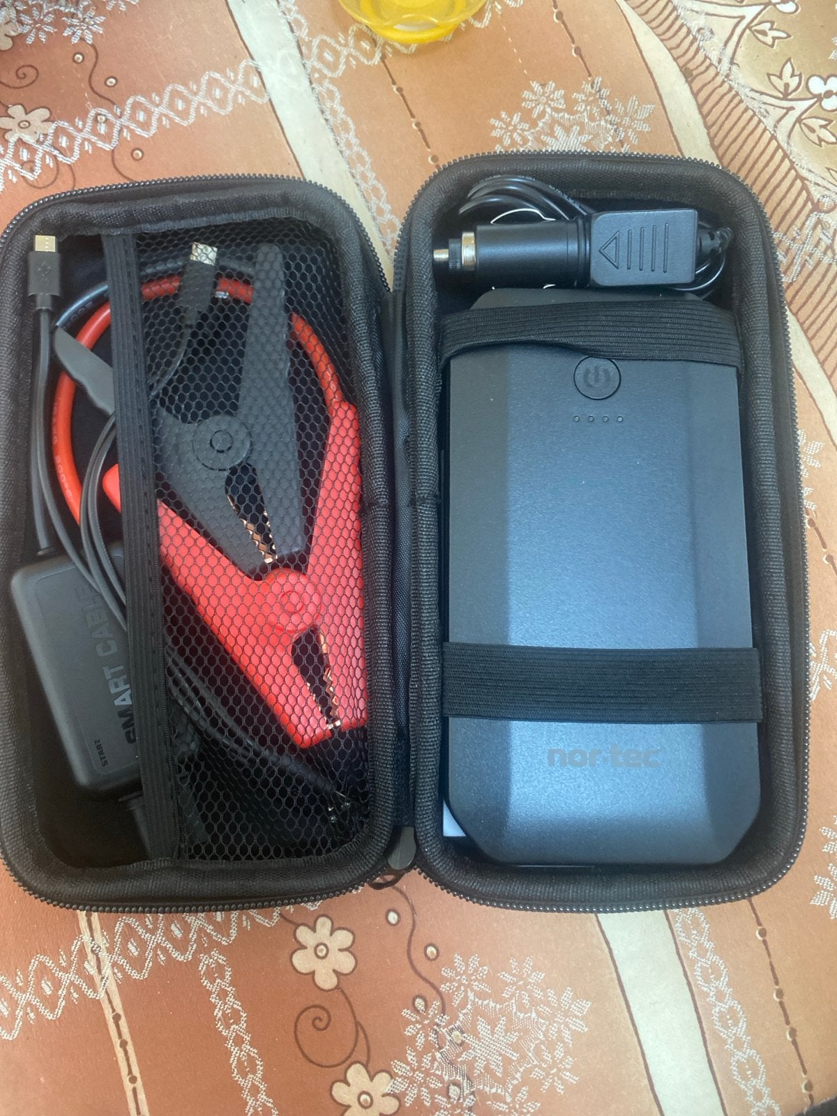 Nor-Tec Jumpstarter inc startkabels met Powerbank Functie, Ophalen of Verzenden, Zo goed als nieuw