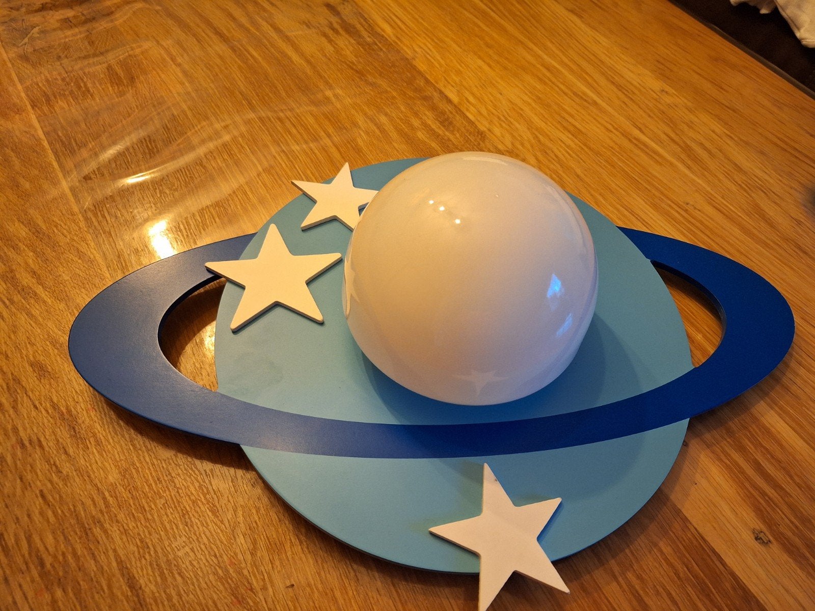 Leuke Saturnus lamp voor kinderkamer, Blauw, Ophalen, Zo goed als nieuw, Lamp