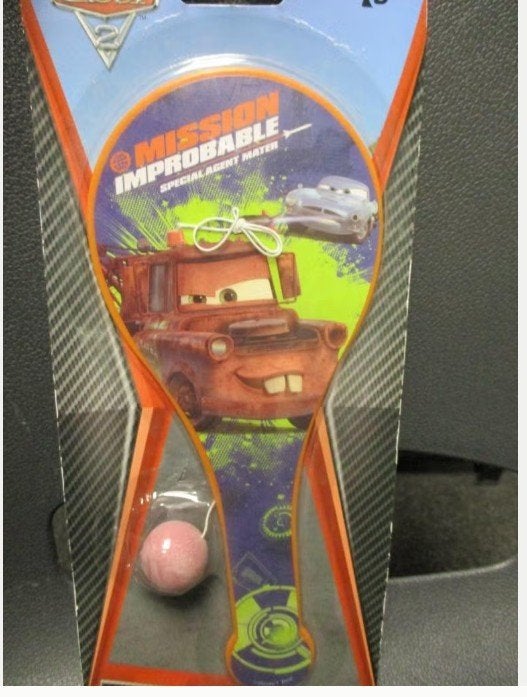 DISNEY CARS PADDEL BAL NIEUW in verpakking+sleutelhanger, Verzenden, Nieuw