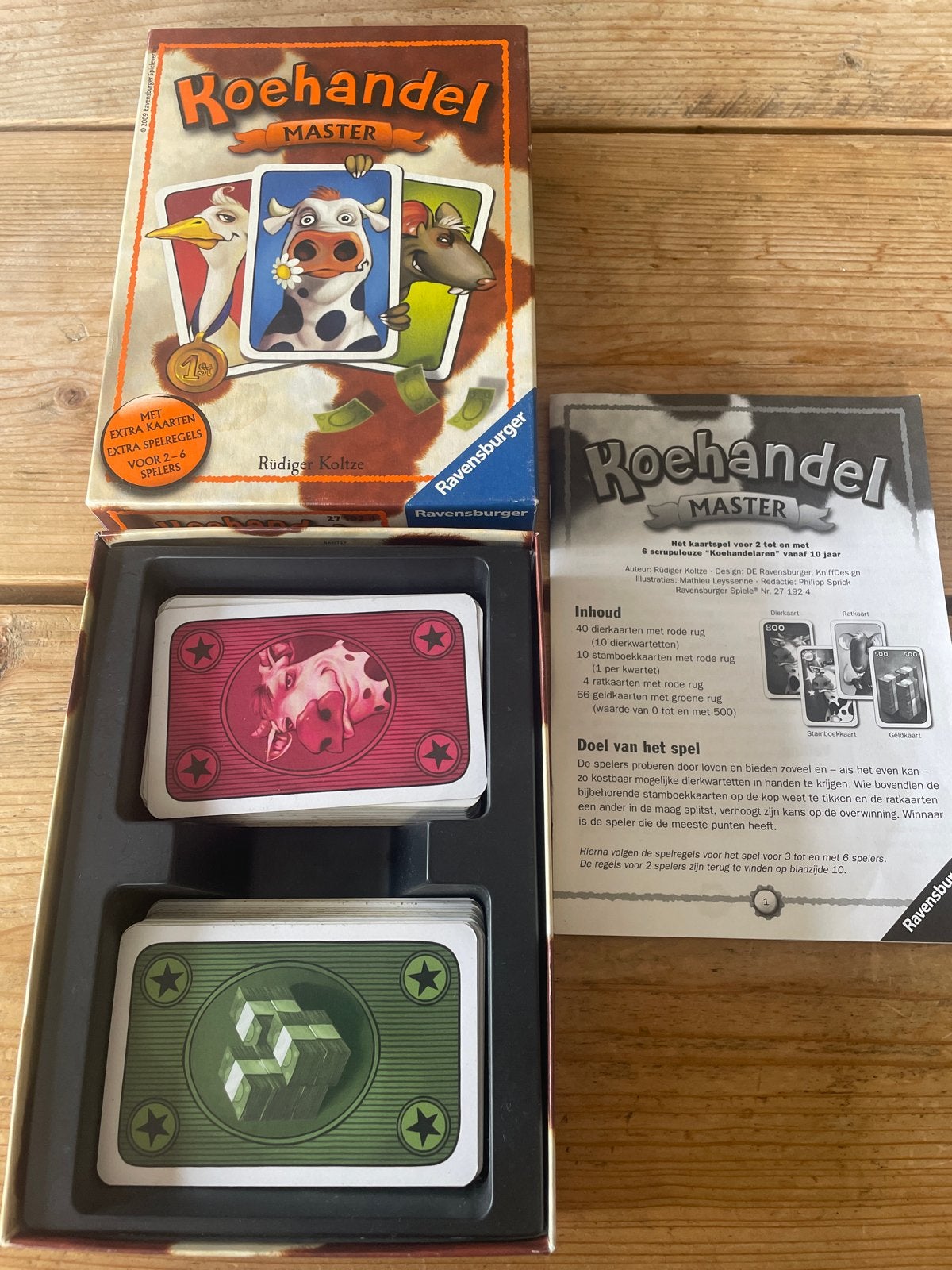 Koehandel Master - Ravensburger Kaartspel, Vijf spelers of meer, Ophalen of Verzenden, Zo goed als nieuw