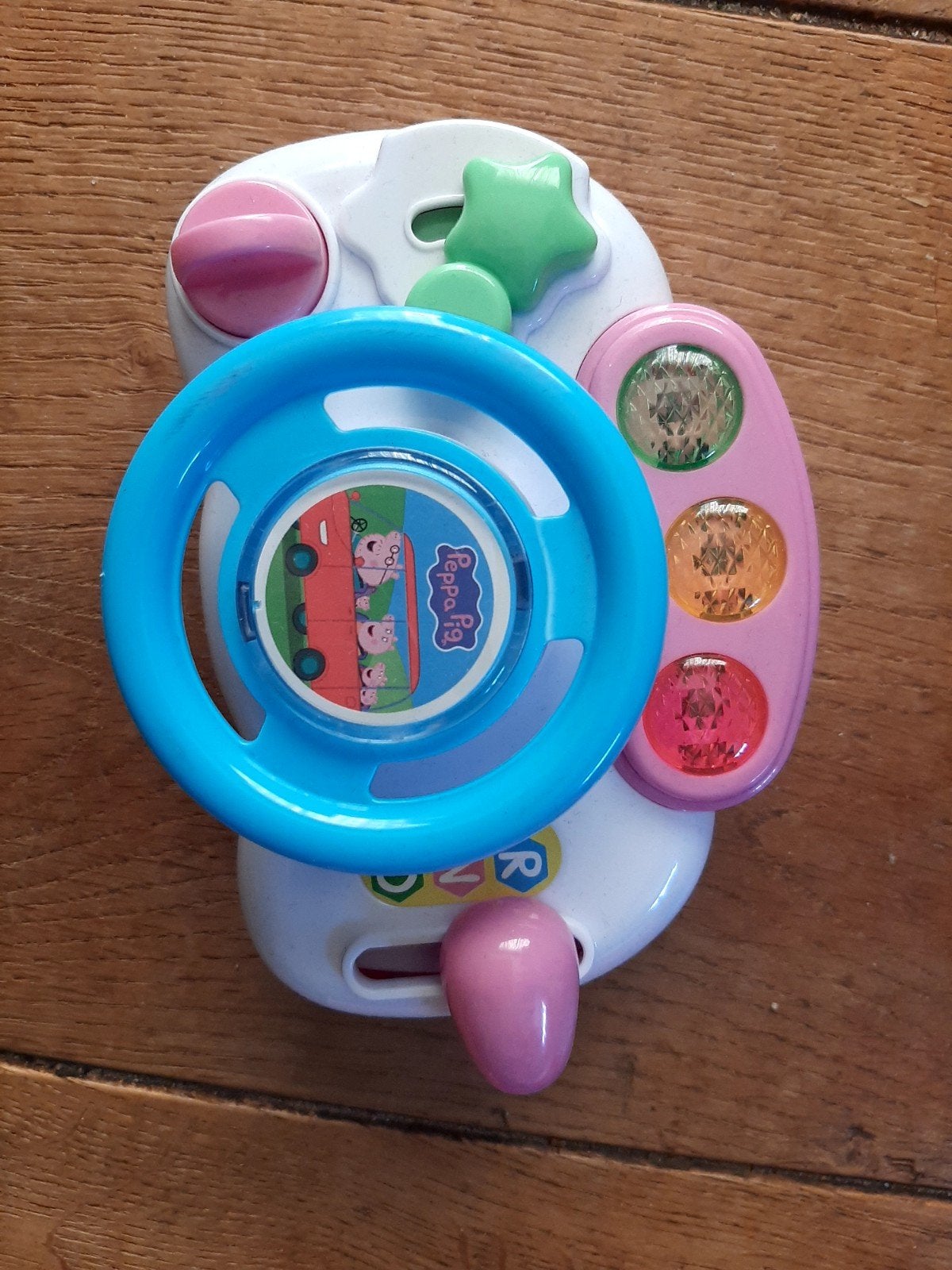 Peppa Pig Speelstuur met licht en geluid, Ophalen of Verzenden, Gebruikt, Overige typen, Met licht