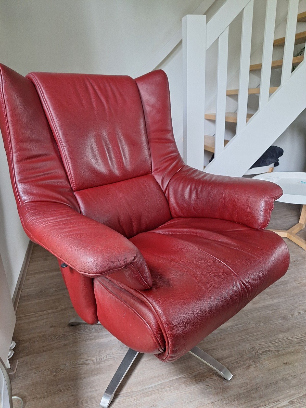 Relaxstoel, Himolla, leer, Duits merk, Ophalen, Gebruikt, Leer, Modern