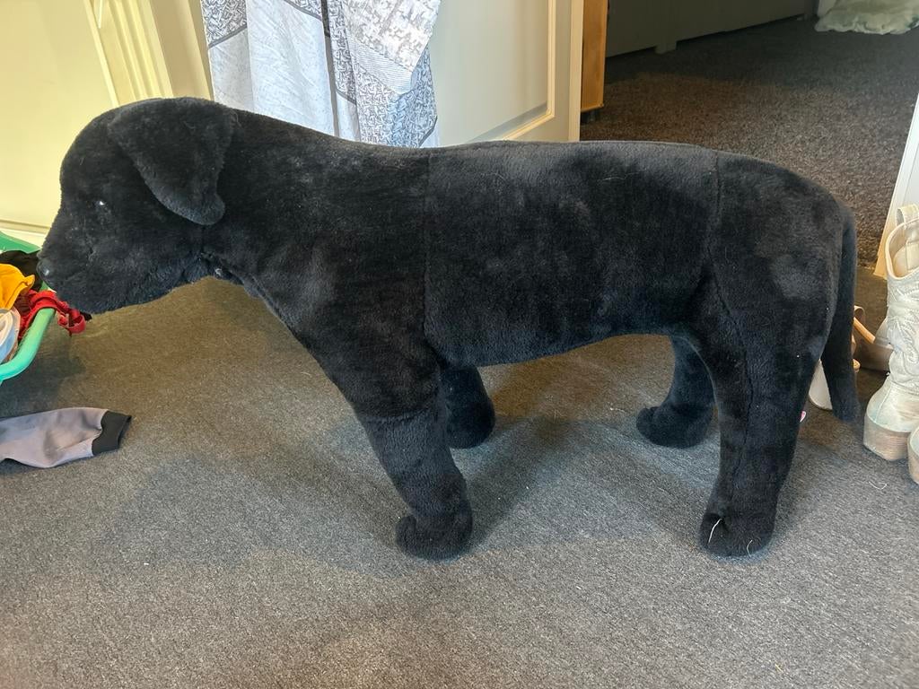 Grote speelgoed hond 50 cm, Ophalen of Verzenden, Zo goed als nieuw, Hond