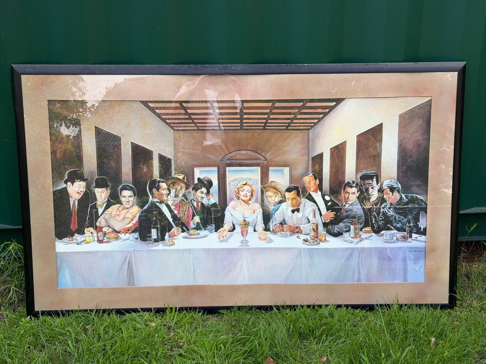 Groot celebrity schilderij, het laatste avondmaal, Ophalen, Zo goed als nieuw, 125 cm of meer, Schilderij