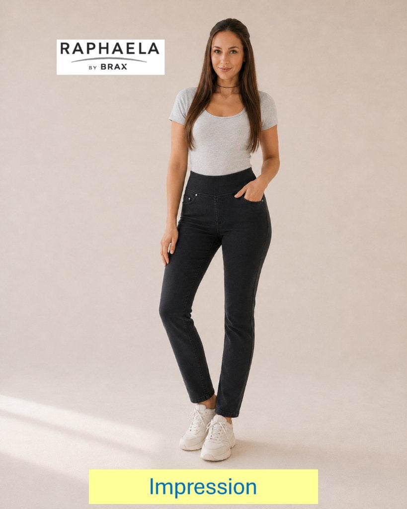 Raphaela by Brax - Antraciet pantalon - maat 44, Maat 42/44 (L), Gedragen, BRAX, Ophalen of Verzenden