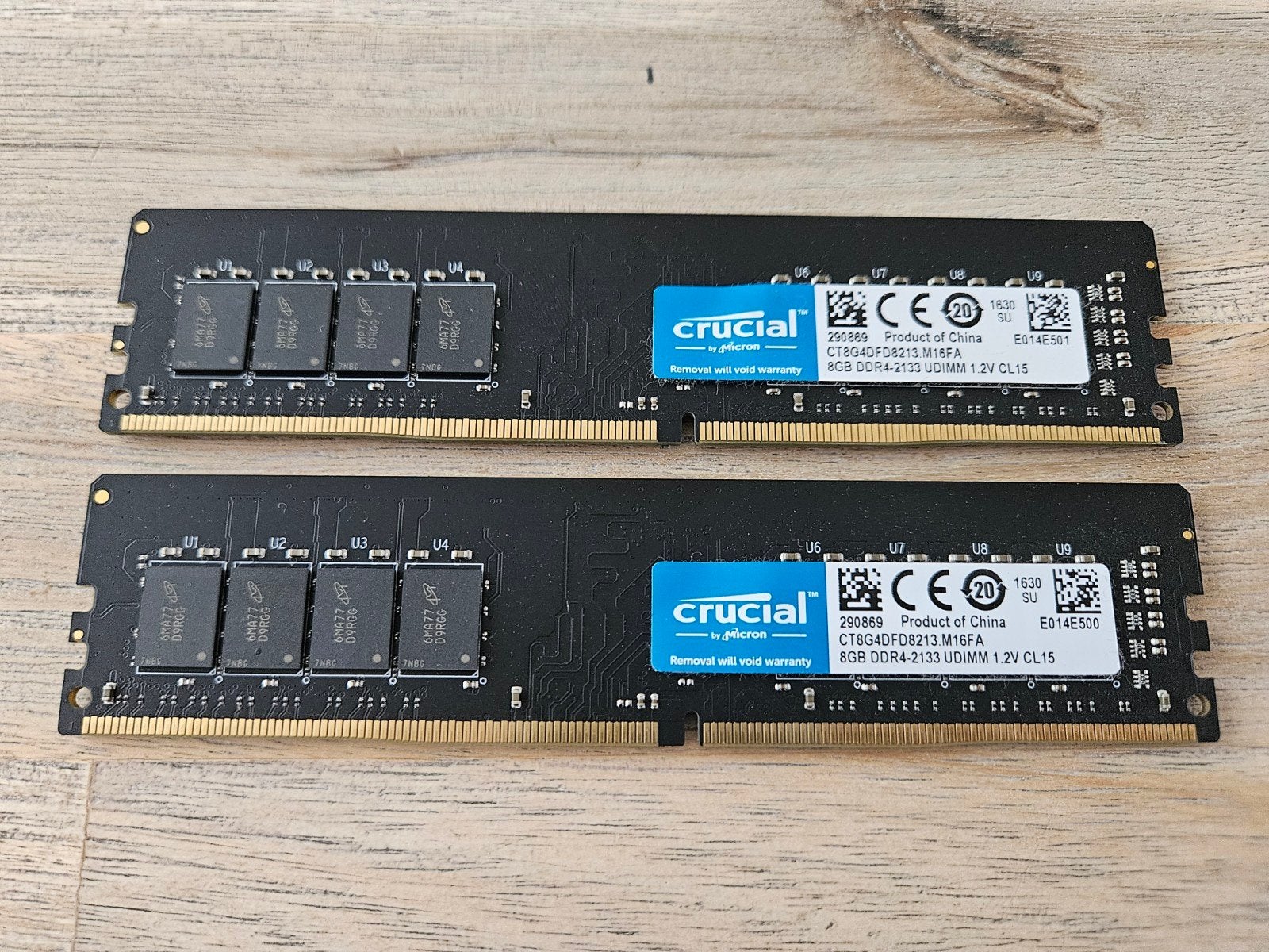 16GB (2x8gb) Crucial ddr4 2133mhz geheugen, Computers en Software, RAM geheugen, DDR4, Ophalen of Verzenden, Zo goed als nieuw