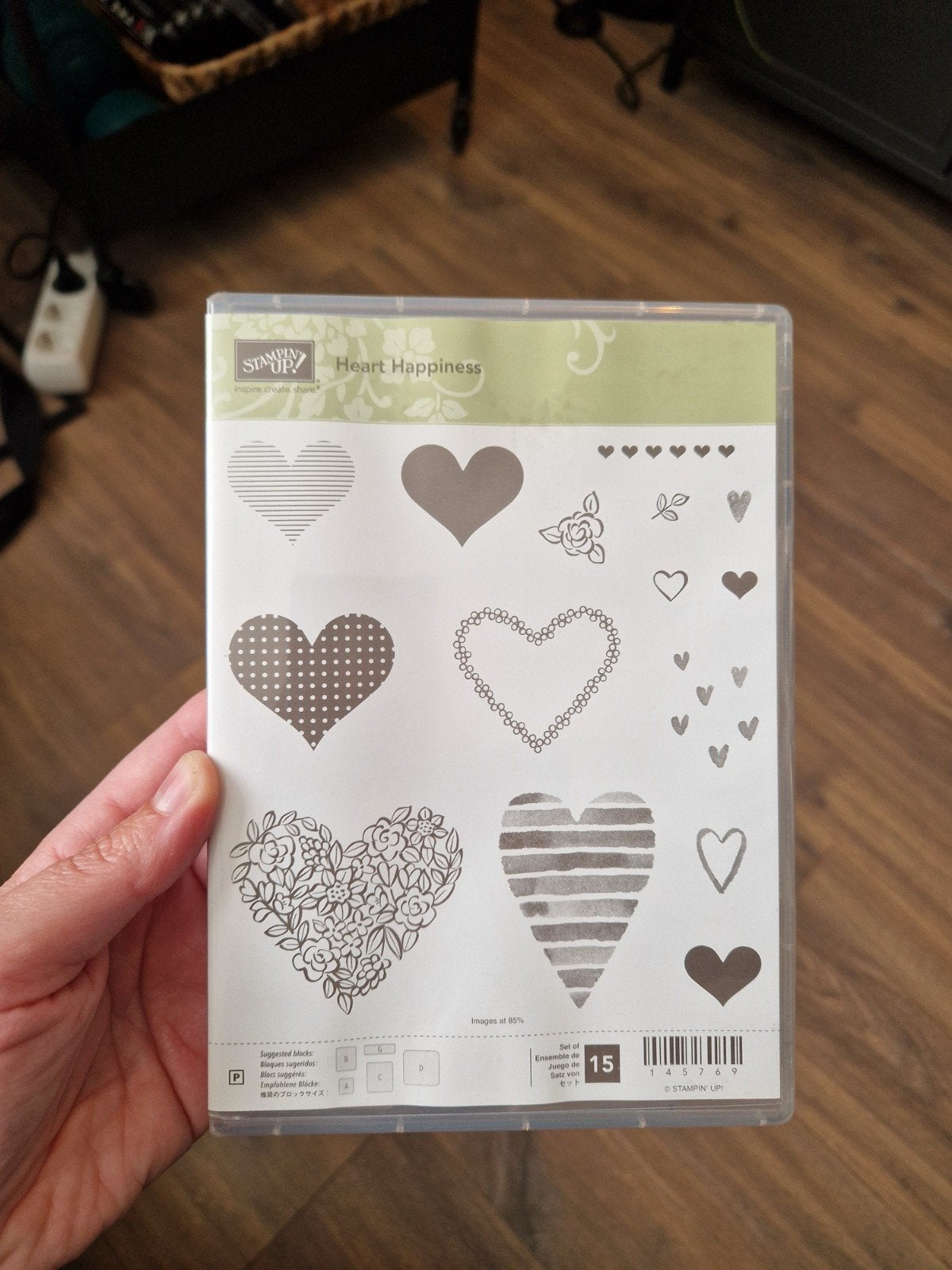 Stampin' Up! Heart Happiness stempelset, Ophalen of Verzenden, Gebruikt